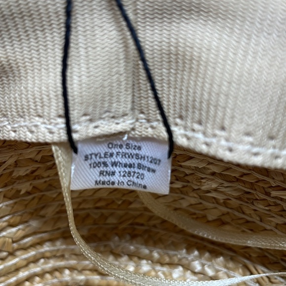 FRANCESCA'S NWT Wide Brim Straw Sun Hat - Picture 5 of 5